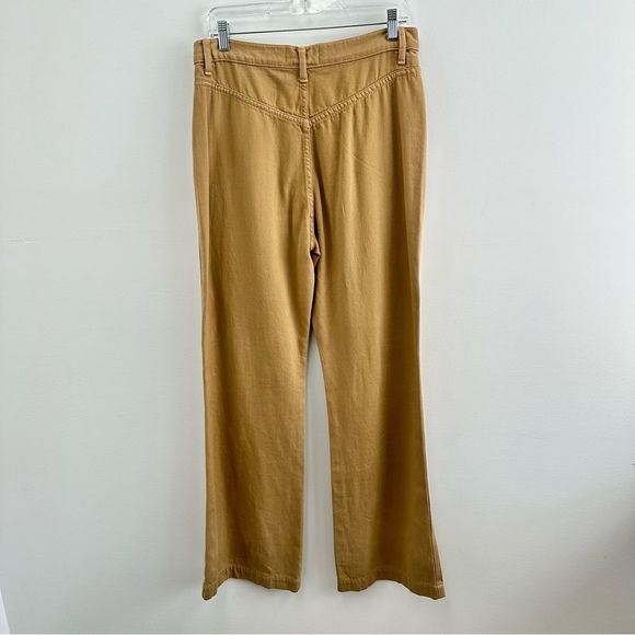 ⛔️SOLD⛔️Reformation High Rise Wide Leg Trouser Jean In Wheat Tan Size 30 - Picture 8 of 10